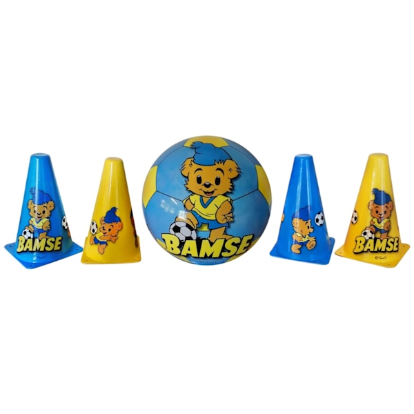 SportMe Teddy Bear -jalkapallopakkaus kartioilla