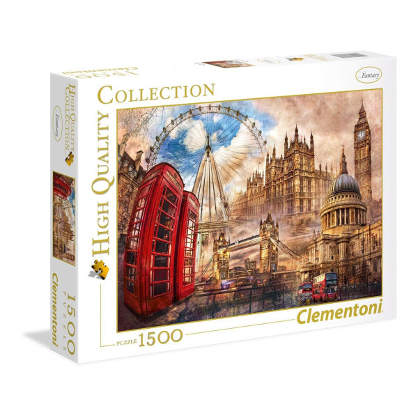 Clementoni High Quality Collection Puzzle Vintage London, 1500 B