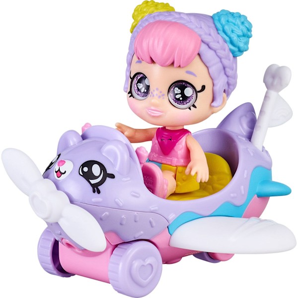 Kindi Kids Mini Dukke Donatina Med Bil