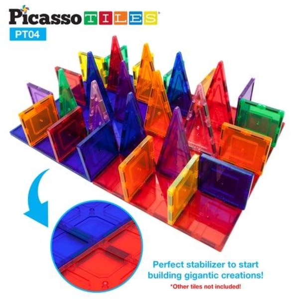 Picasso-Tiles Suuri magneettilevy, XL, 4 kpl