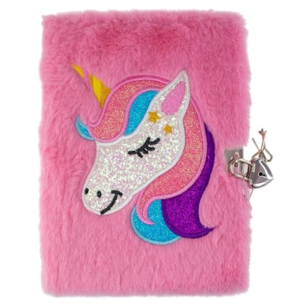 Dagbog med Lock in Blanket Unicorn - Tinka