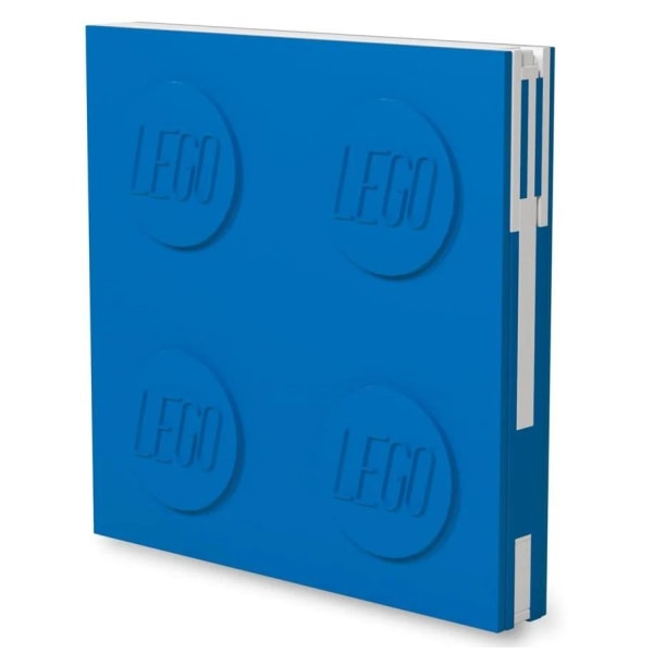 LEGO stationær notesbog med lås og kuglepen, blå