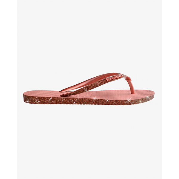 Hawaiian flip flops Slim Sparkle, Pink 41/42