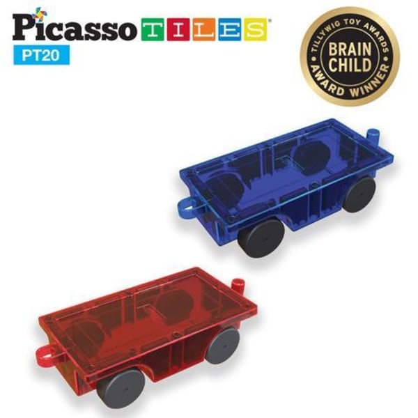 Picasso-Tiles Car Truck Set 2 bitar Natur