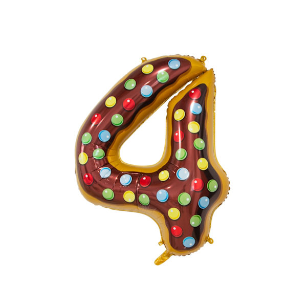 Gaggs Nummerballon Donut 77 cm Nr. 4