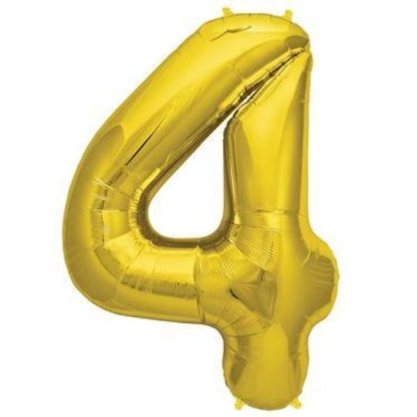 Gaggs Folieballong Nr 4 86 cm, Guld