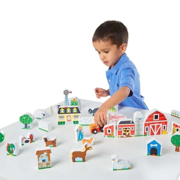 Bondgård och Traktor Lek Set - Melissa & Doug