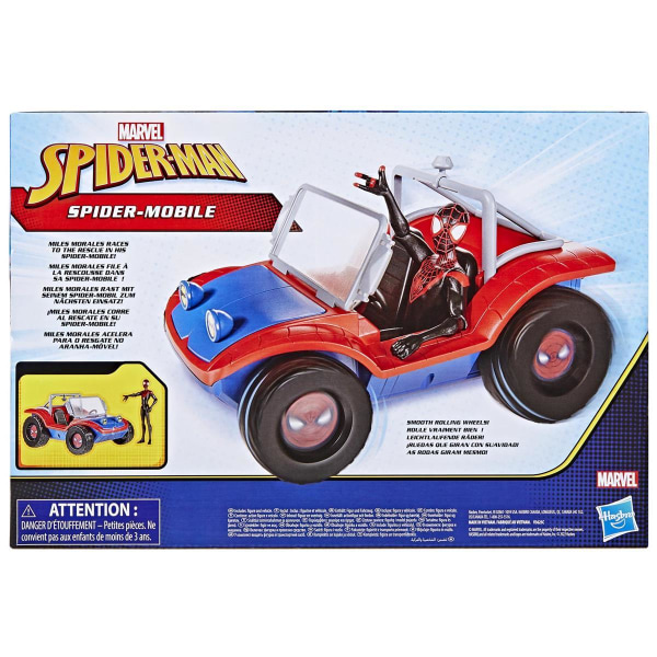 Marvel Spider-Man Miles Morales figur med køretøj