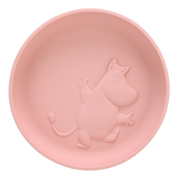 Moomin Silikone, Tallerken med sugekop, Dejlig Pink