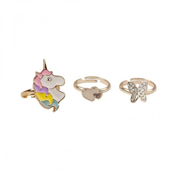 Barnringar, Boutique Butterfly & Unicorn 3-Pack - Great Pretenders