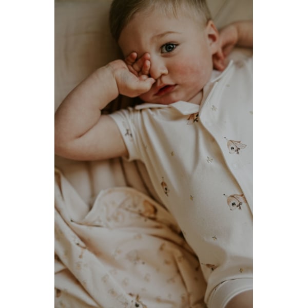 Bambu Sommardräkt Long ear Beige 86/92 - Geggamoja multifärg