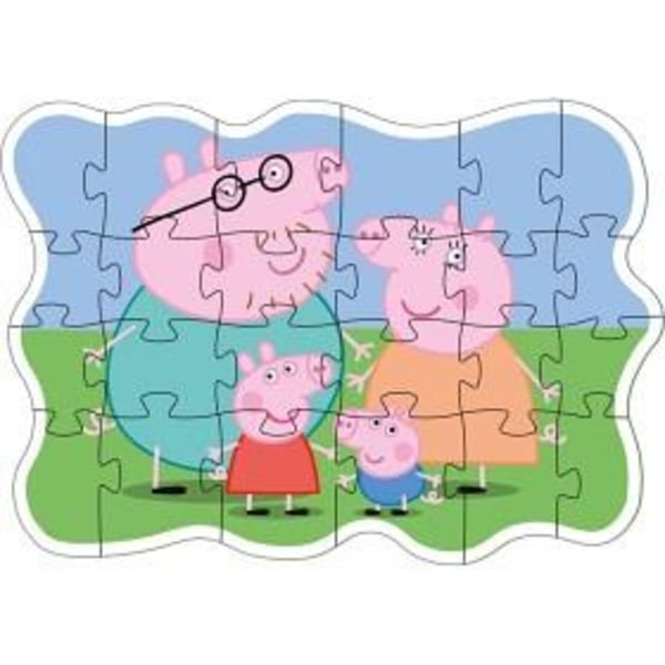 Peppa Pig Puslespil, Familie - Barbo Legetøj
