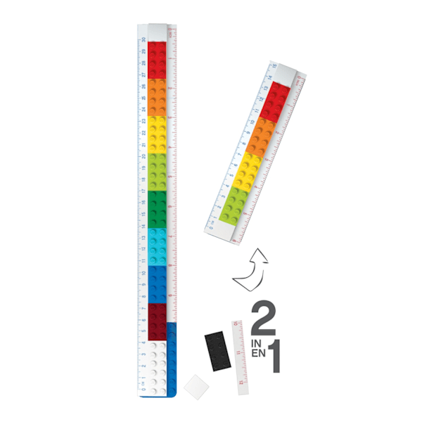 LEGO Stationary Byggbar Linjal med Figur