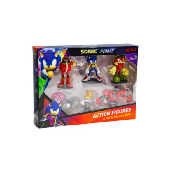 Sonic Jointed Action Figur 7,5 cm 6-pak