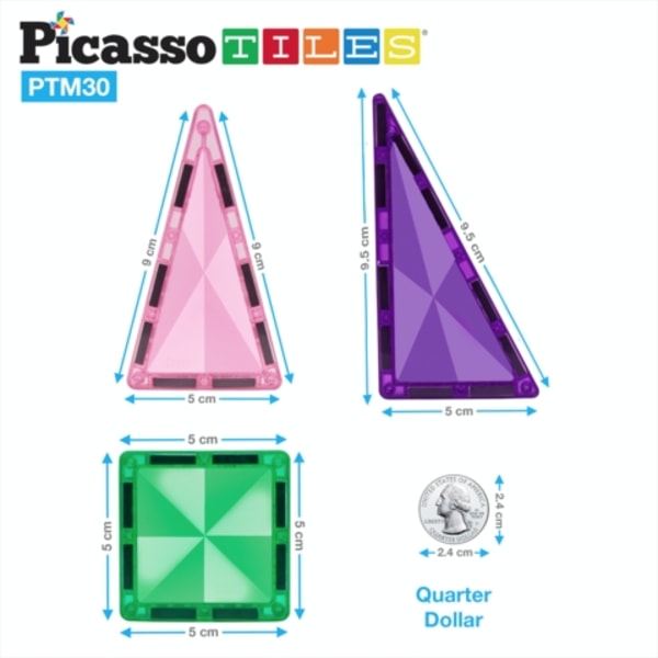 Picasso-Fliser 30 stk MINI Nature