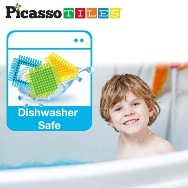 Picasso-Tiles Bristle Blocks 100 Bitar, Safari multifärg
