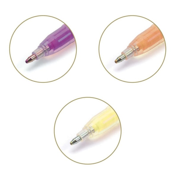 6 pastel gel pens Rainbow - Djeco