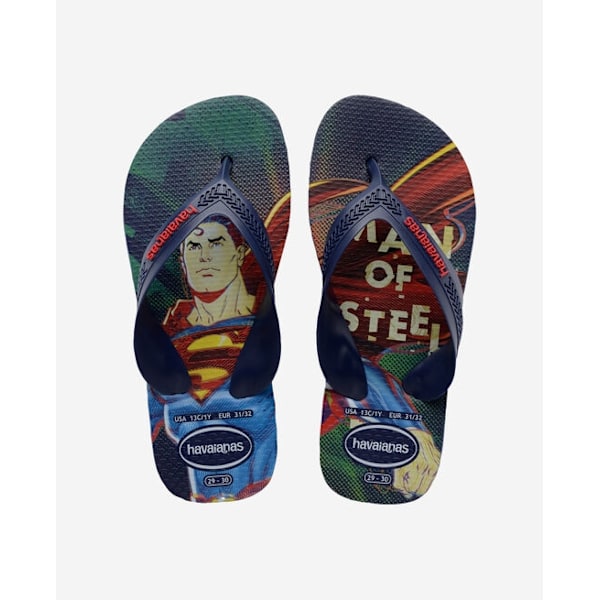 Hawaiian Flip Flops Kids Max Heroes Blue 27/28