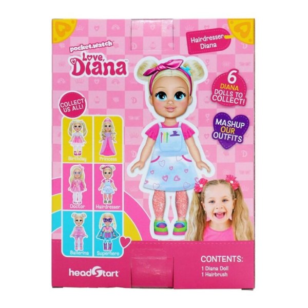 Love Diana Kampaaja Diana, 15 cm