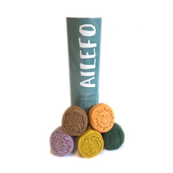 Organic Play Clay Forest Colors, Small Tube - Ailefo