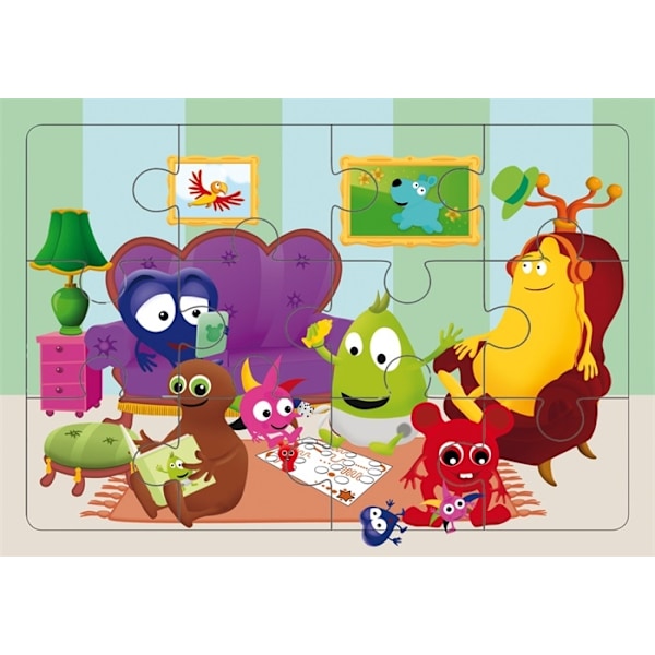 Babblarna Puzzle 12-osainen, olohuone- Teddykompaniet
