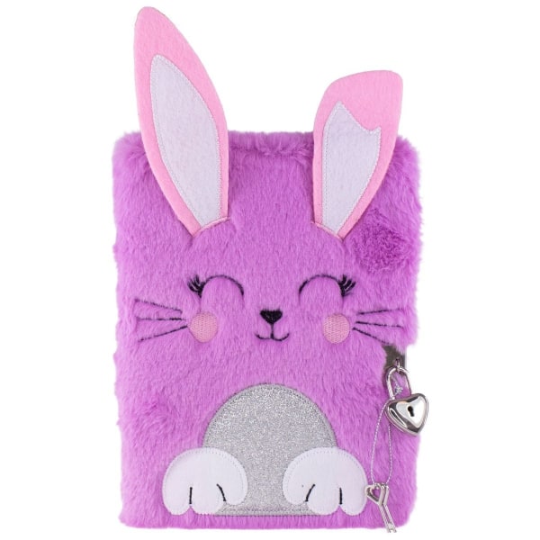 Dagbog Fluffy Rabbit Purple - Tinka