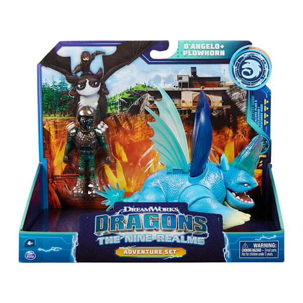 Dragons Feature Dragon and Rider, D'angleo & Plowhorn