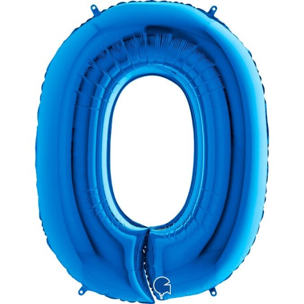 Large Number Ballon i Folie 0, Blå