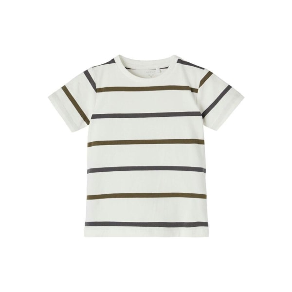 Name it Mini-stribet T-shirt, hvid, størrelse 98