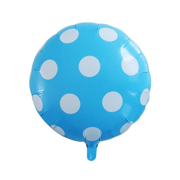 Gaggs Folieballong Prickig Ljusblå