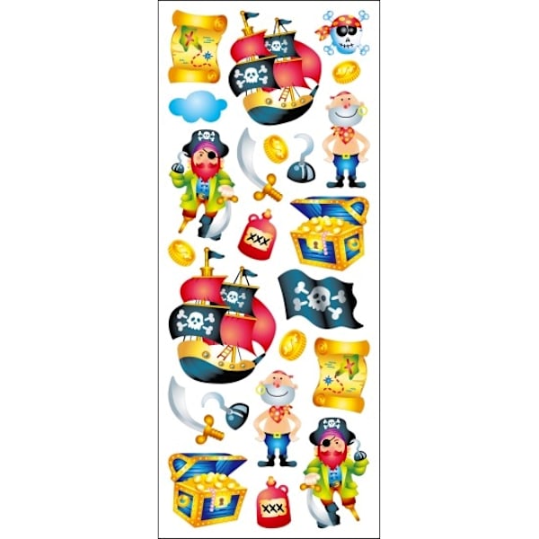 Klistermärken, Stickers, Pirat - Tinka