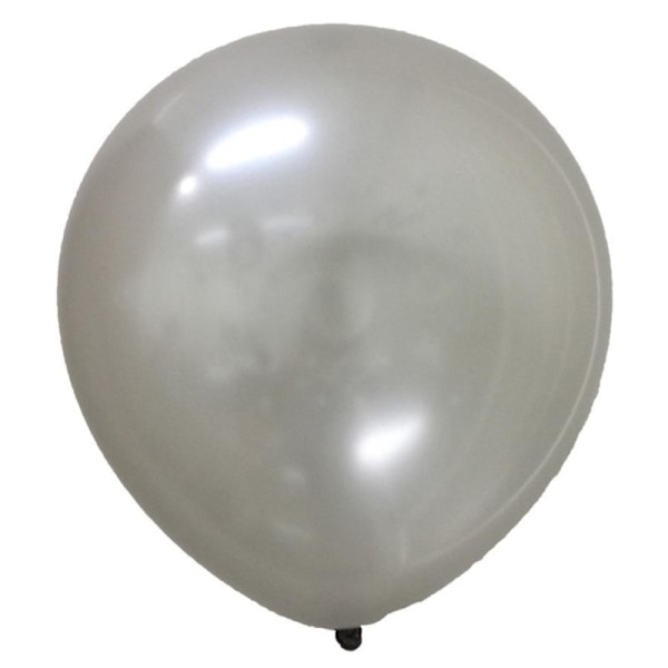 Gaggs ballon ensfarvet 20-pak, sølv