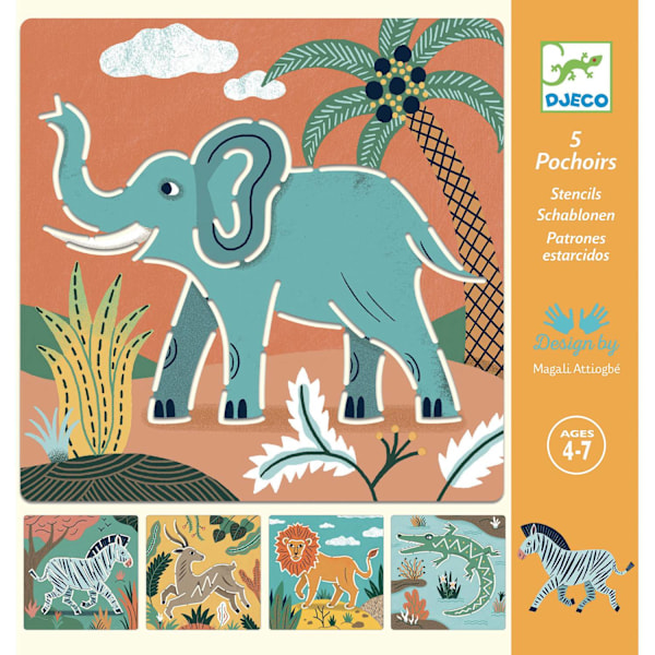 Piirustusmallit Wild Animals - Djeco
