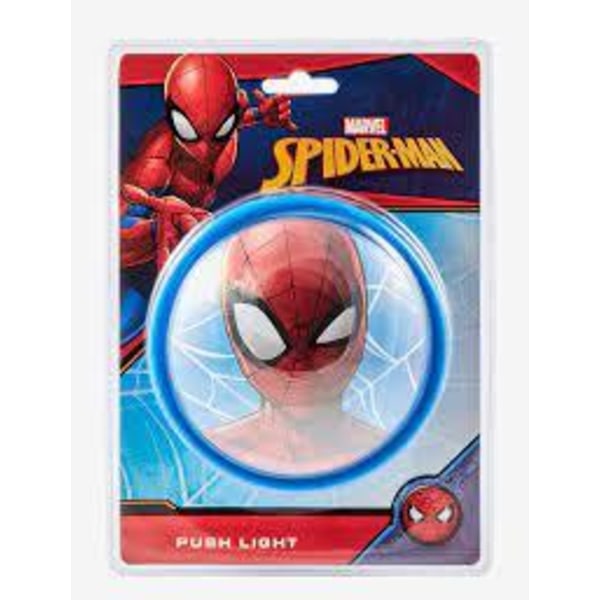 Spiderman lampe med Led, Push Light Multicolor