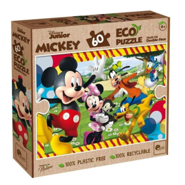 Disney Eco-puslespil 60 brikker, Mickey Mouse Multicolor