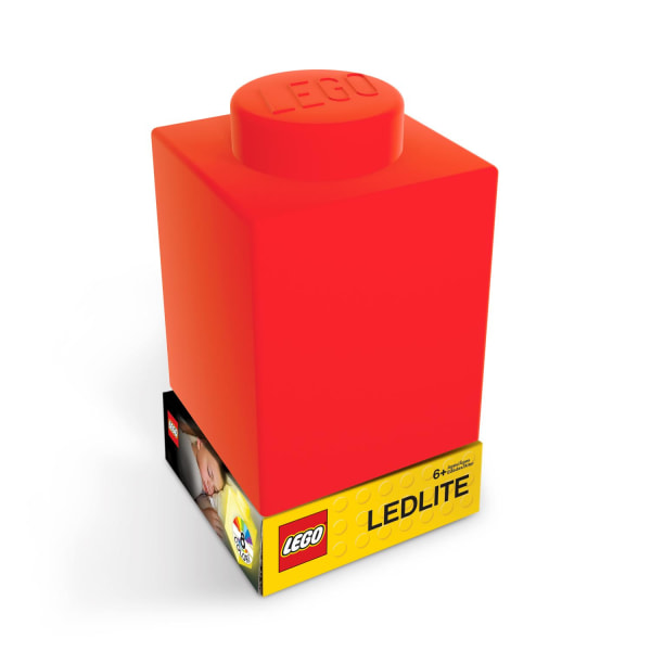 LEGO Ikoninen yölamppu Lego palikat, punainen Multicolor