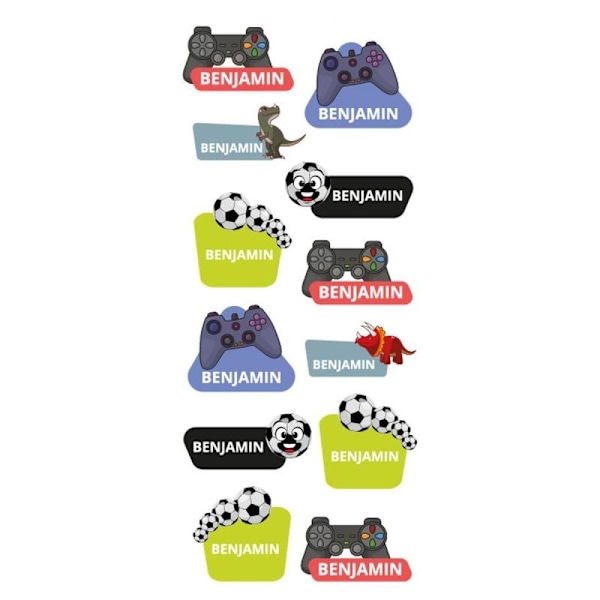 Namnstickers Benjamin - Tinka