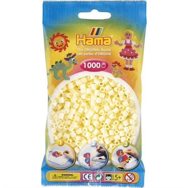 Hama Beads Midi 1000 stk, Creme