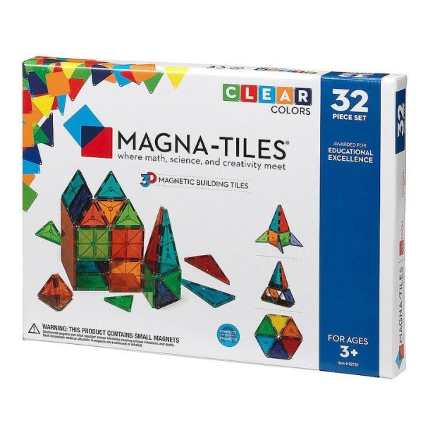 Magna-tiles 32 pcs Clear Color - Kalikå