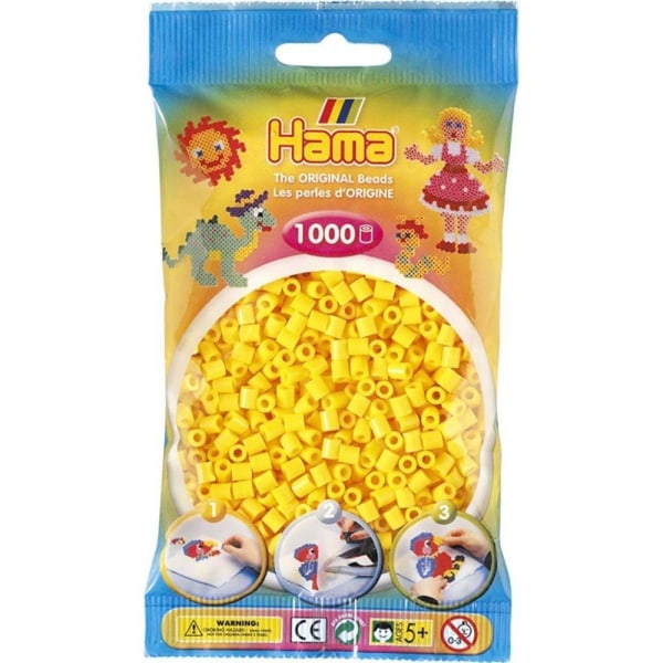 Hama Beads Midi 1000 kpl, keltainen