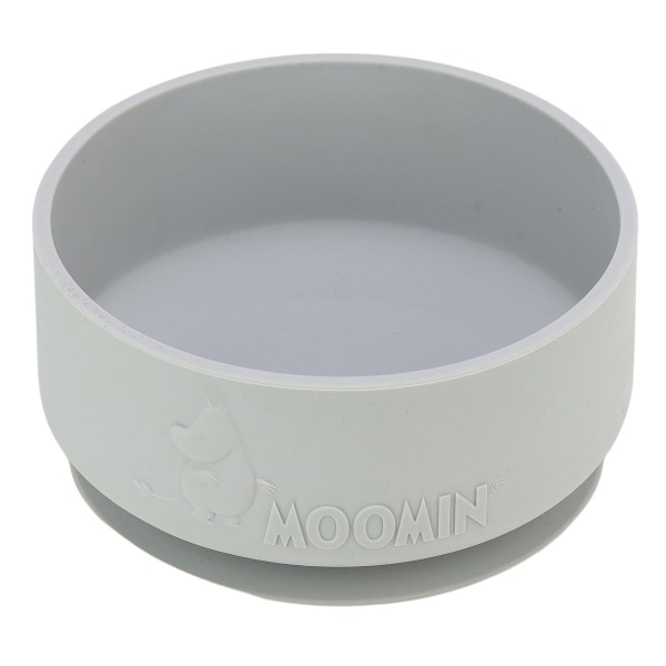 Moomin Silikone, Skål med sugekop, Easy Grey