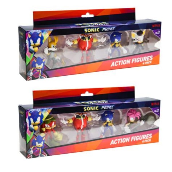 Sonic Articulated Action Figur 4-Pack