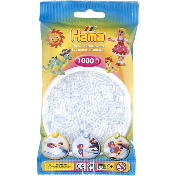 Hama Beads Midi 1000 stk, Klar