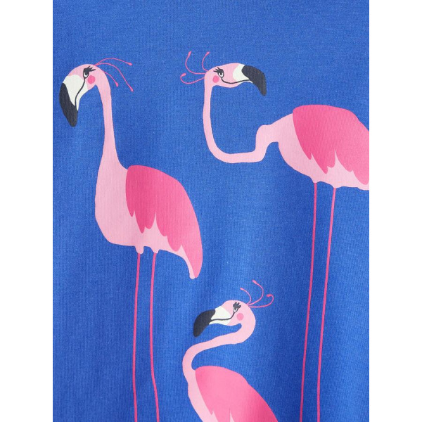 Name it Mini Blå Flamingo T-shirt, Storlek 86