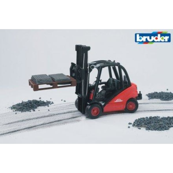 Bruder Linde Gaffeltruck H30D med 2 paller