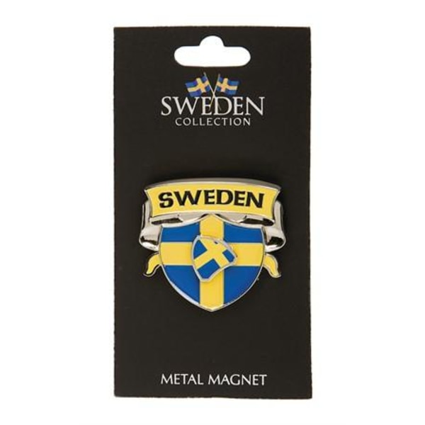 Sverige Souvenir Spinner Magnet, Sköld