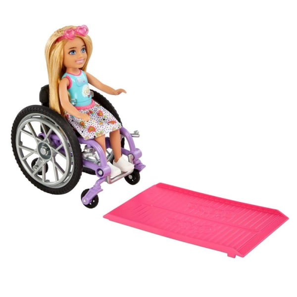 Barbie Chelsea pyörätuolin kanssa