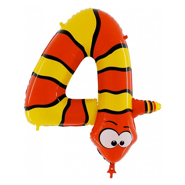 Stor Sifferballong i Folie 4, Animaloons