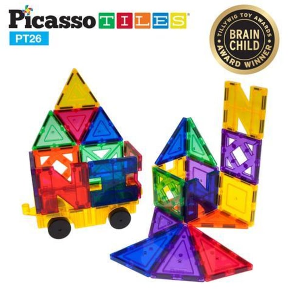 Picasso-Tiles 26 bitar Natur