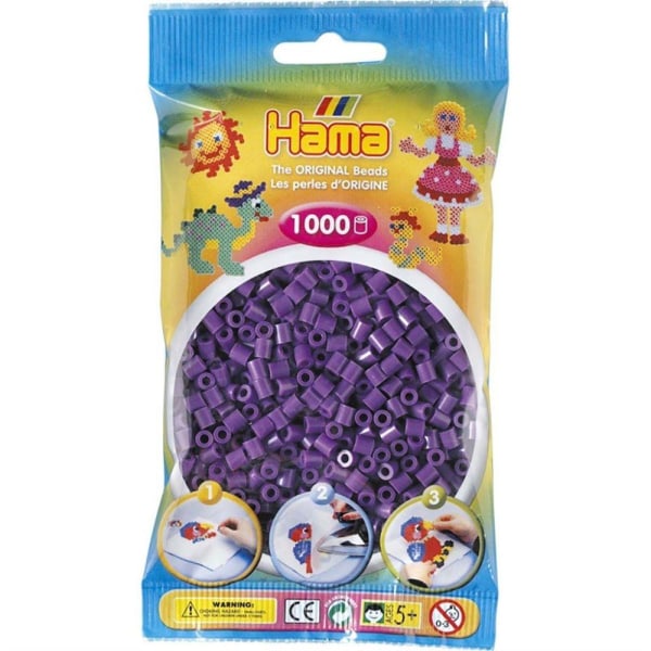 Hama Beads Midi 1000 stk, Lilla